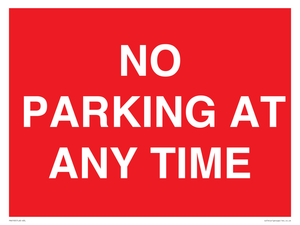 NO PARKING AT ANY TIME